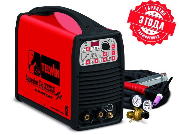 Сварочный аппарат SUPERIOR TIG 322 AC/DC HF/LIFT 400V+ACC Сварочный аппарат SUPERIOR TIG 322 AC/DC HF/LIFT 400V+ACC