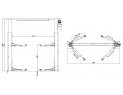 Подъемник двухстоечный электрогидравлический, 4 тонны, WERTHER-OMA 204I/A Подъемник двухстоечный электрогидравлический, 4 тонны, WERTHER-OMA 204I/A