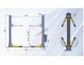 Подъёмник двухстоечный электрогидравлический 3.2 тонны ТЕМП TP3200 220V 