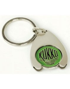Брелок для ключей с жетоном для тележек